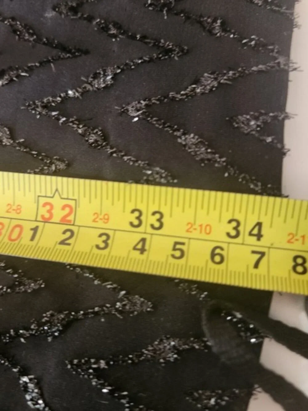 Handmade Black Glitter Chevron  Dress Elbow Sleeve Side Split Eras Tour Concert - Picture 11 of 11